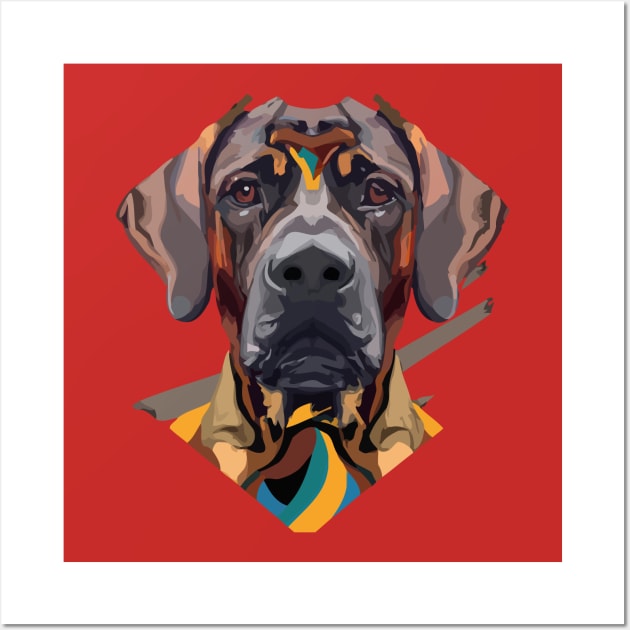 Black Mouth Cur Dog Wall Art by Furrban